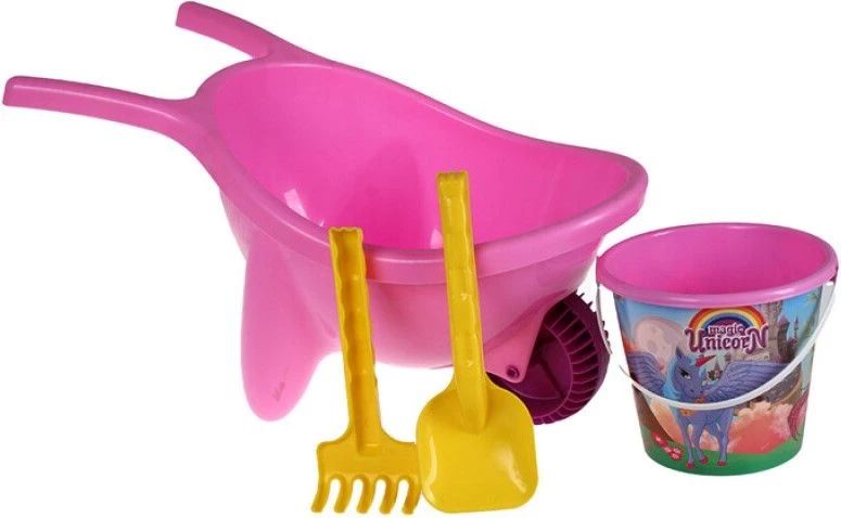 Καλοκαιρινό Adriatic Καρότσι Με Κουβαδάκι Unicorn 49cm. (912) 1 Καλοκαιρινό Adriatic Καρότσι Με Κουβαδάκι Unicorn 49cm. (912)