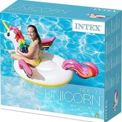 INTEX Παιδικο Φουσκωτο Στρωμα Θαλασσης Unicorn Ride-On (57561NP) -Καλοκαιρινά παιχνίδια & φουσκωτά Εκπτώσεις 673489 1