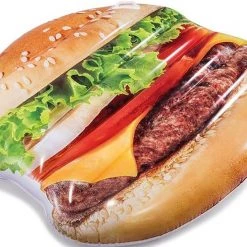 Intex Iντεχ Στρωμα Θαλασσης Φουσκωτο Hamburger 145X142Εκ. (58780)