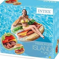 Intex Iντεχ Στρωμα Θαλασσης Φουσκωτο Hamburger 145X142Εκ. (58780) -Καλοκαιρινά παιχνίδια & φουσκωτά Εκπτώσεις 680016 2