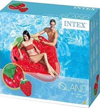 INTEX Στρωμα Θαλασσης Φουσκωτο Φραουλα 168X142Εκ. (58781) 2 INTEX Στρωμα Θαλασσης Φουσκωτο Φραουλα 168X142Εκ. (58781) - Image 2