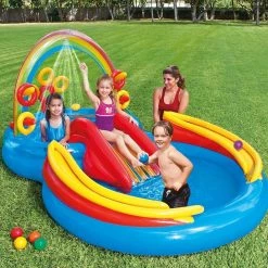 Intex Πισίνα Rainbow Ring Play Center (57453) -Καλοκαιρινά παιχνίδια & φουσκωτά Εκπτώσεις 686734 2 1