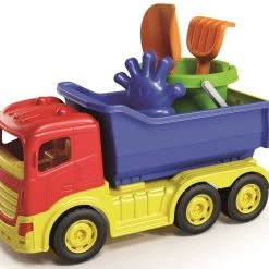 Καλοκαιρινό Adriatic Φορτηγό Πολύχρωμο Με Κουβαδάκι +3 Αξέσουαρ (Μ:37cm. – Υ:24cm.) (1136)