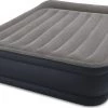 Intex Στρώμα Queen Deluxe Pillow Rest Airbed W/Fiber-Tech Bip (w/220-240V Built-in Pump) (64136NP)