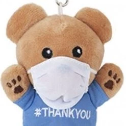 PMS Μπρελόκ Clip Αρκουδάκι Thank You Με Μάσκα (441064) -Καλοκαιρινά παιχνίδια & φουσκωτά Εκπτώσεις 694446 1